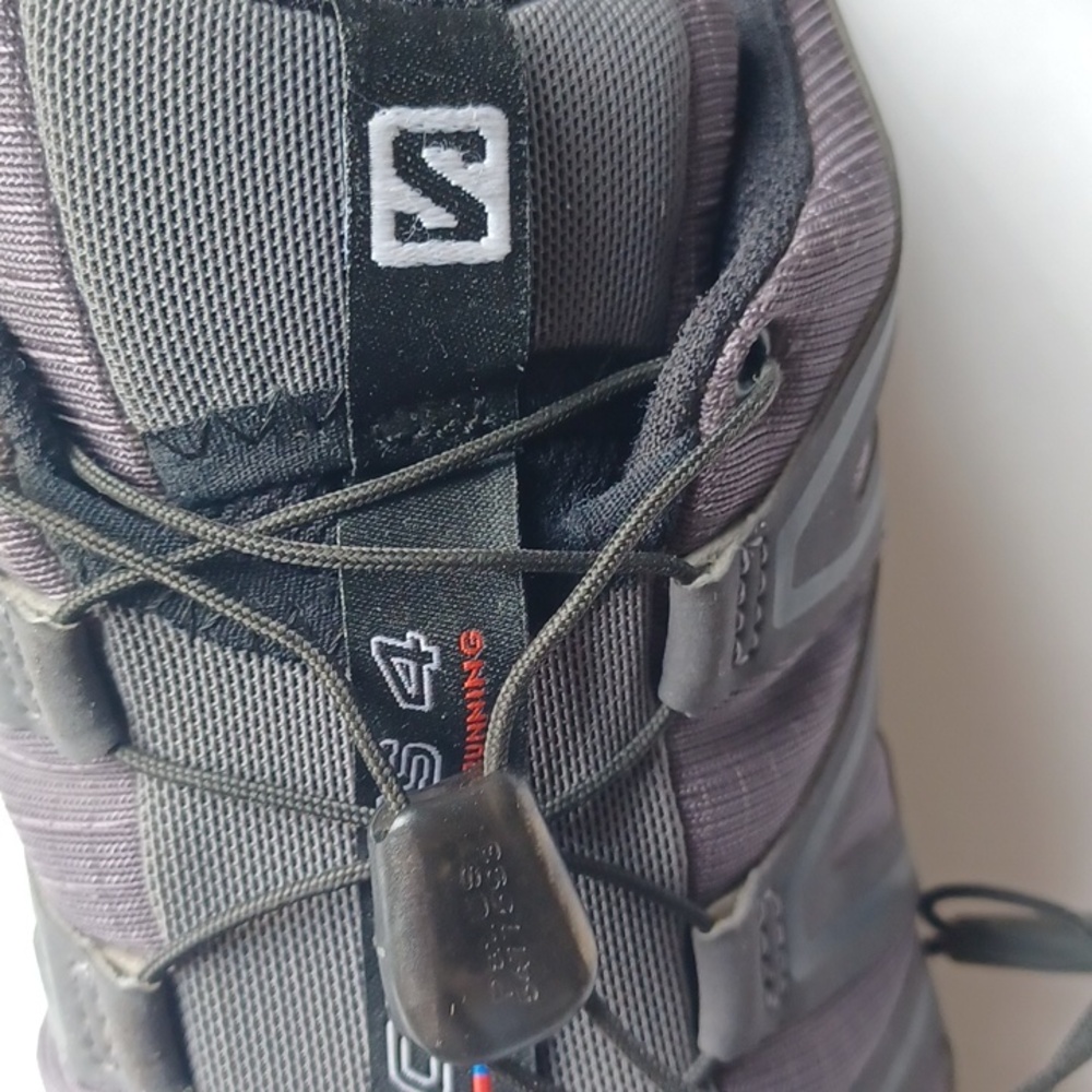 Salomon Speedcross 4 Trail Running Shoes Hiking SZ 10.5 Gray Black Outdoor - Picture 11 of 16
